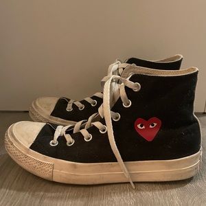 comme de garcon high top sneakers